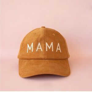 Tan 'MAMA' Hat 100% cotton